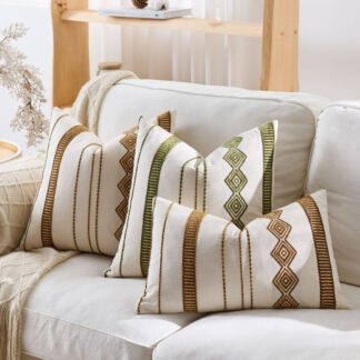 Bohemian Embroidered Pillow Cover - Chic Ethnic Decor