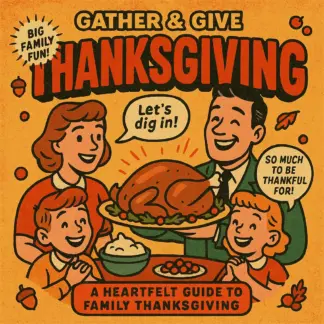 Gather & Give Thanks: A Heartfelt Guide to Family Thanksgiving | Celebrate Why Thanksgiving with Family | Digital Download eBook for Meaningful Traditions & Grateful Gatherings