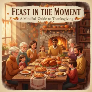 Feast in the Moment: A Mindful Guide to Thanksgiving | Digital Download for Gratitude, Connection & Presence | Mindfulness eBook with Tips for Being Present at Thanksgiving Dinner