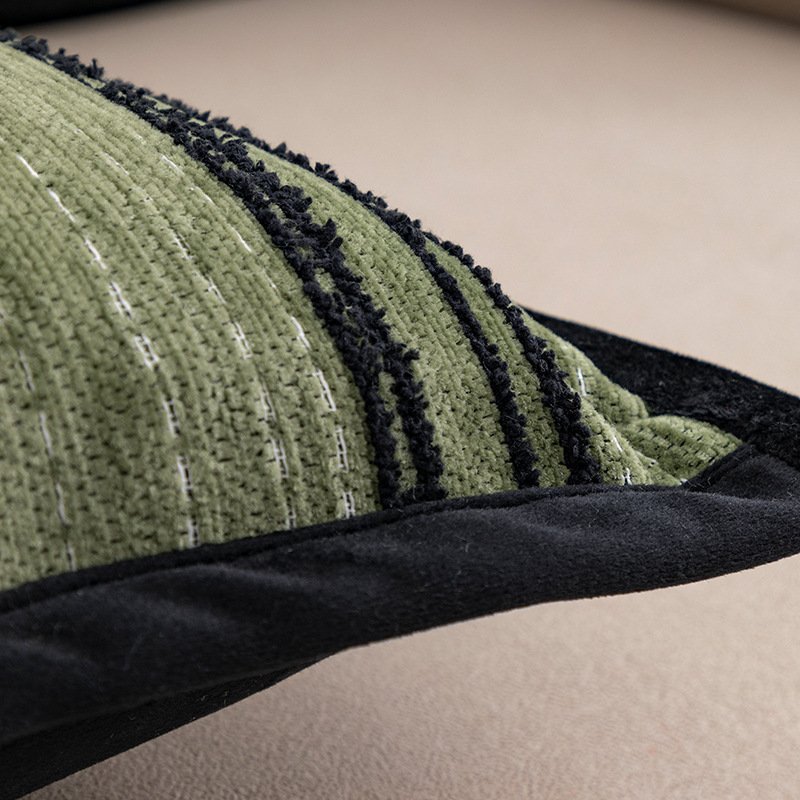 Soft Chenille Striped Pillowcase - Stylish Home Accessory - Image 6