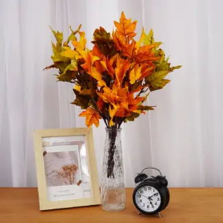 Artificial Maple Leaf Garland - Autumn Harvest & Thanksgiving Décor