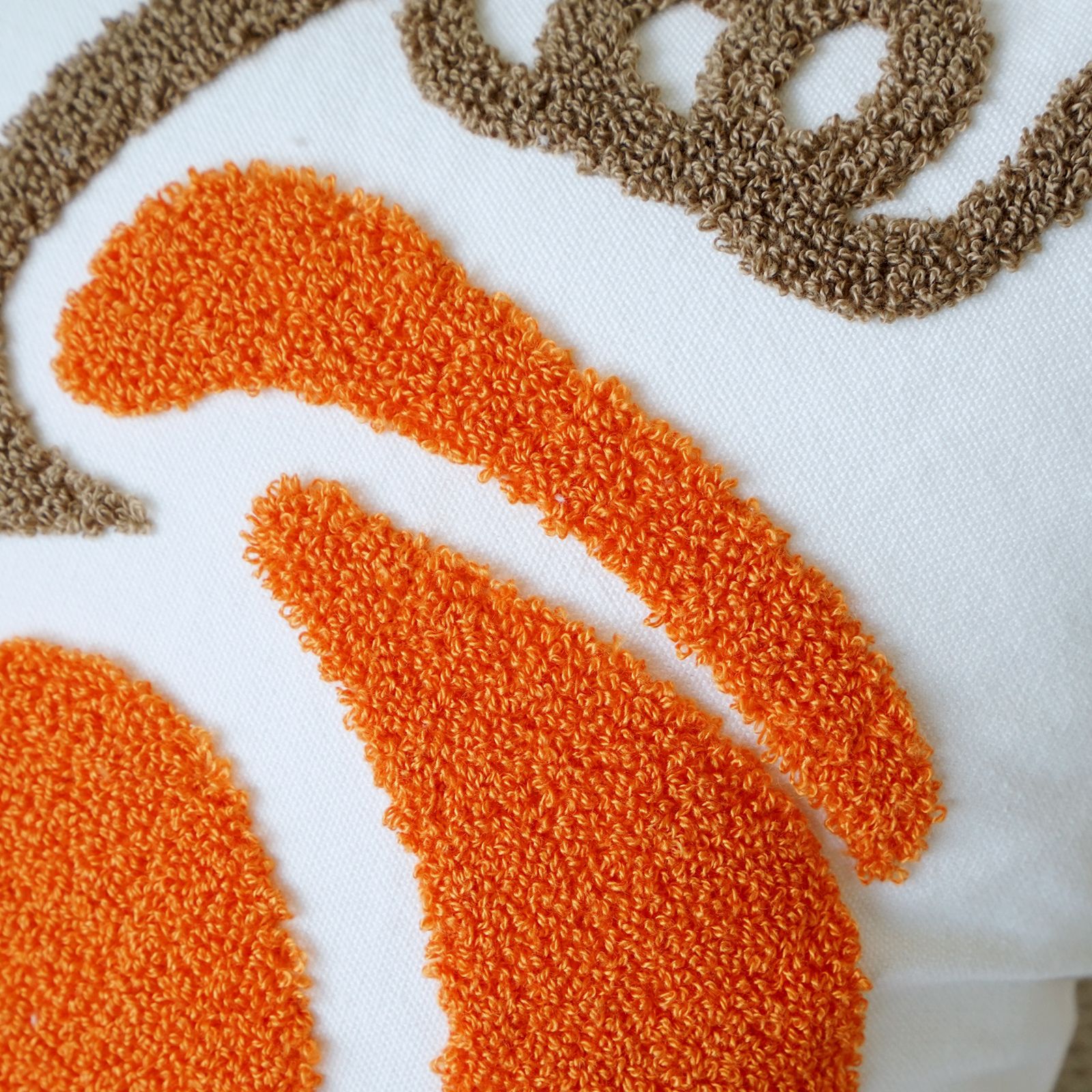 Embroidered Pumpkin Cotton Pillow Cover – 18x18in Autumn Cushion Case - Image 6