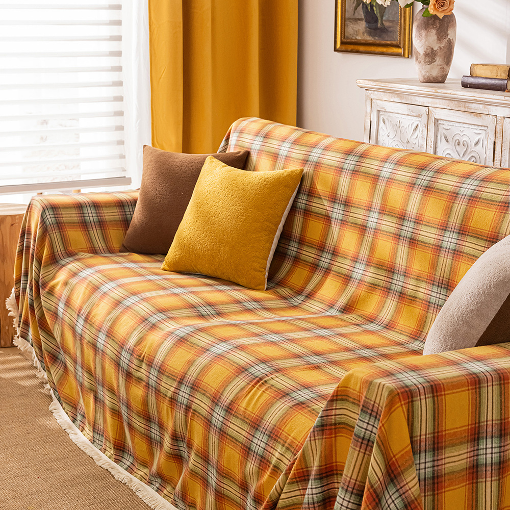 Autumn Retro Anti-Slip Sofa Cover – Warm Thanksgiving Throw - Image 3