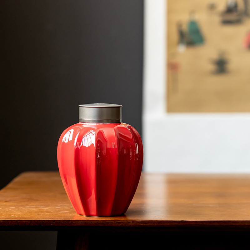 Elegant Ceramic Double-Lid Storage Jar – Tea, Jewelry & Kitchen Organizer - Image 6
