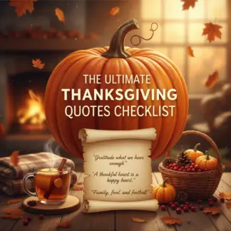 The Ultimate Thanksgiving Quotes Checklist: Inspire Gratitude & Laughter This Holiday | Digital Download, Printable Thanksgiving Quotes, Gratitude & Family Inspiration Guide, Funny & Classic Thanksgiving Quotes Collection