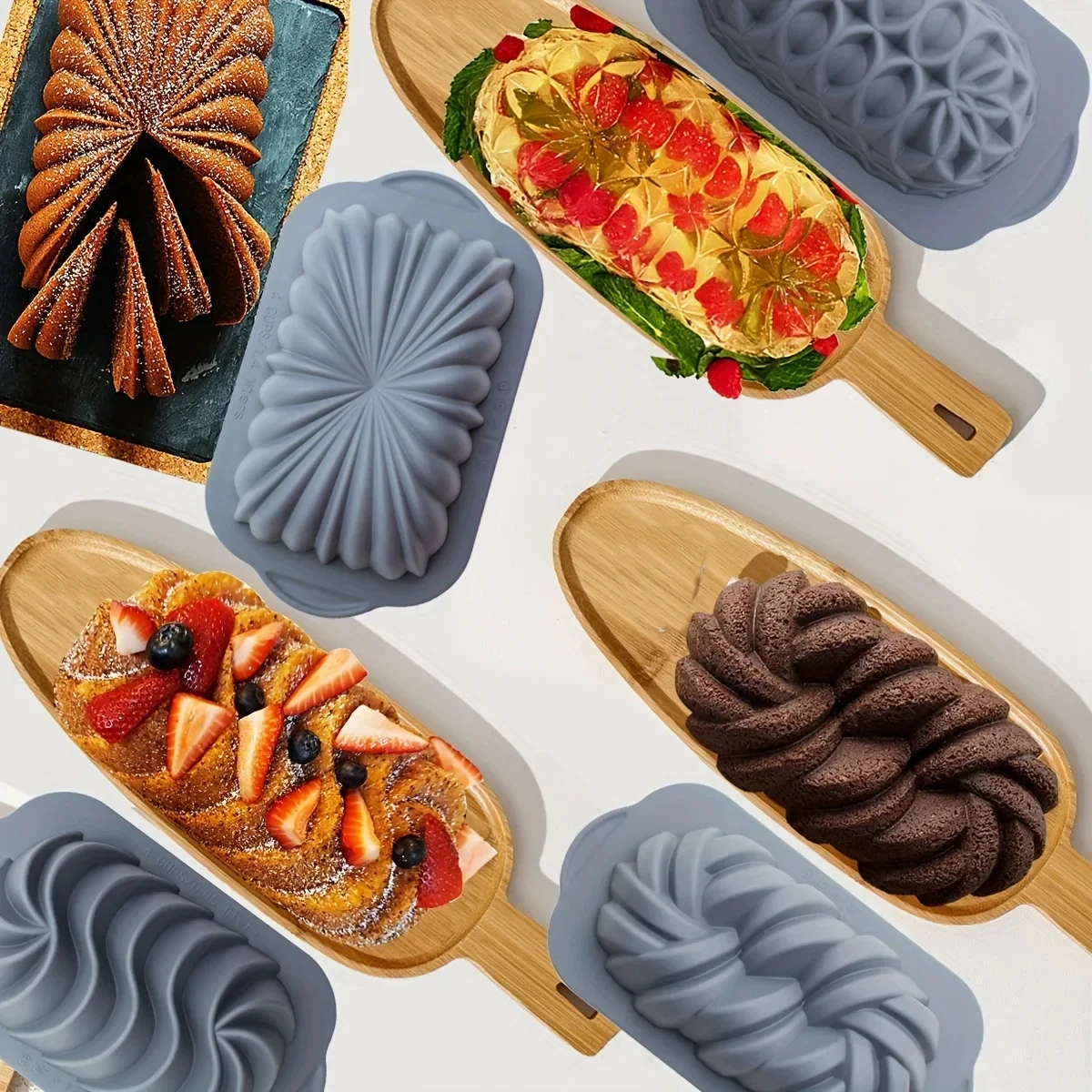 Silicone Lotus Spiral & Braided Cake Moulds – Premium Non-Stick Bakeware - Image 3