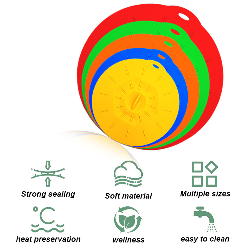 5pcs Silicone Suction Lids - Image 4