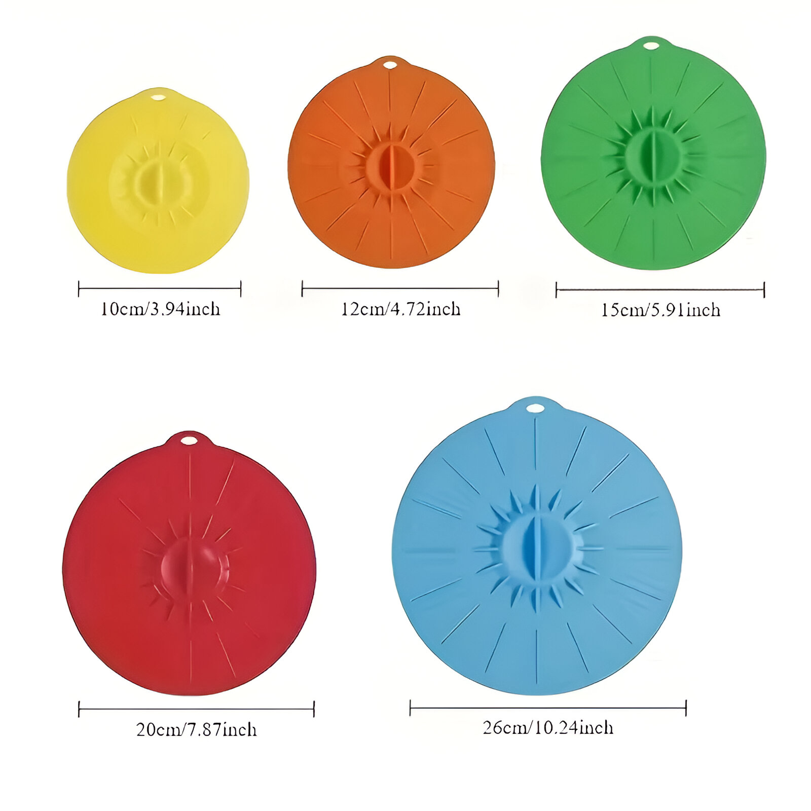 5pcs Silicone Suction Lids - Image 6