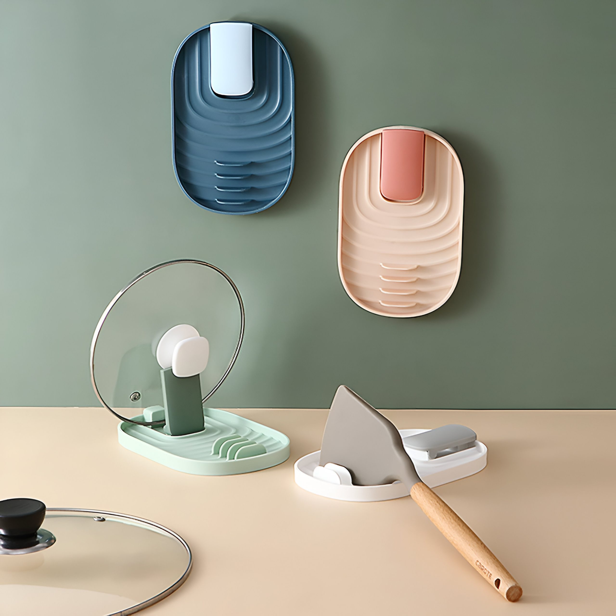 Multi-Functional Kitchen Spoon Rest & Utensil Organizer Rack - Image 2