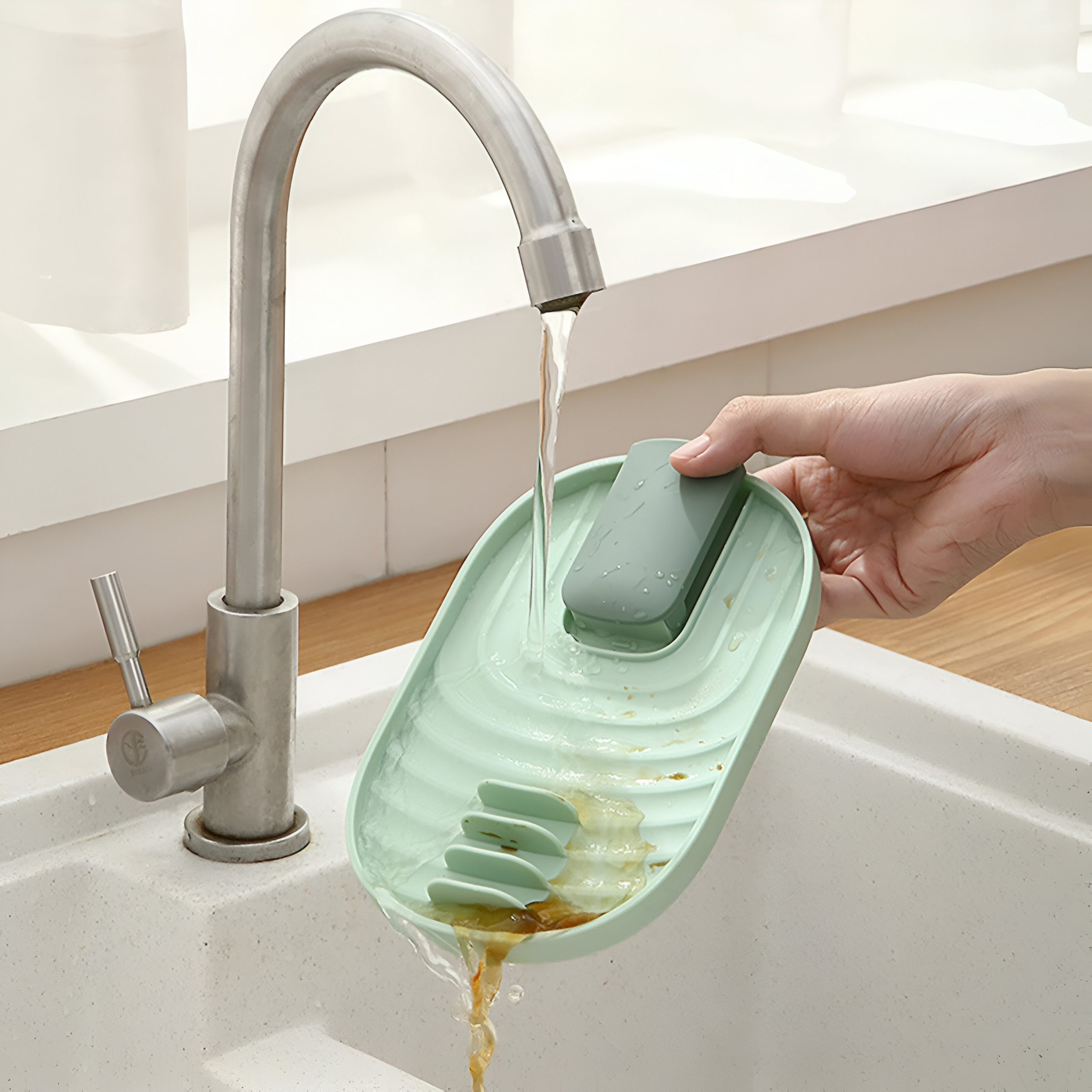 Multi-Functional Kitchen Spoon Rest & Utensil Organizer Rack - Image 4