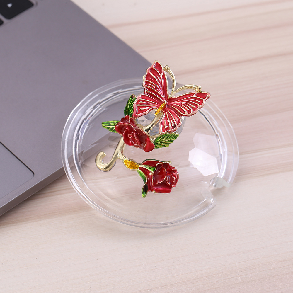 Elegant Enamel Flower Glass Mug with Lid - Image 7