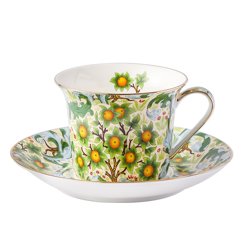 Luxury European Painted Flower Coffee Mug - Image 5
