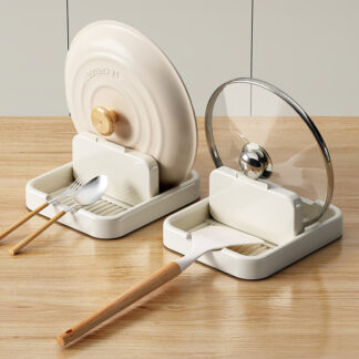 Multi-Purpose Spoon & Lid Holder for Kitchen Counter and Stove Top