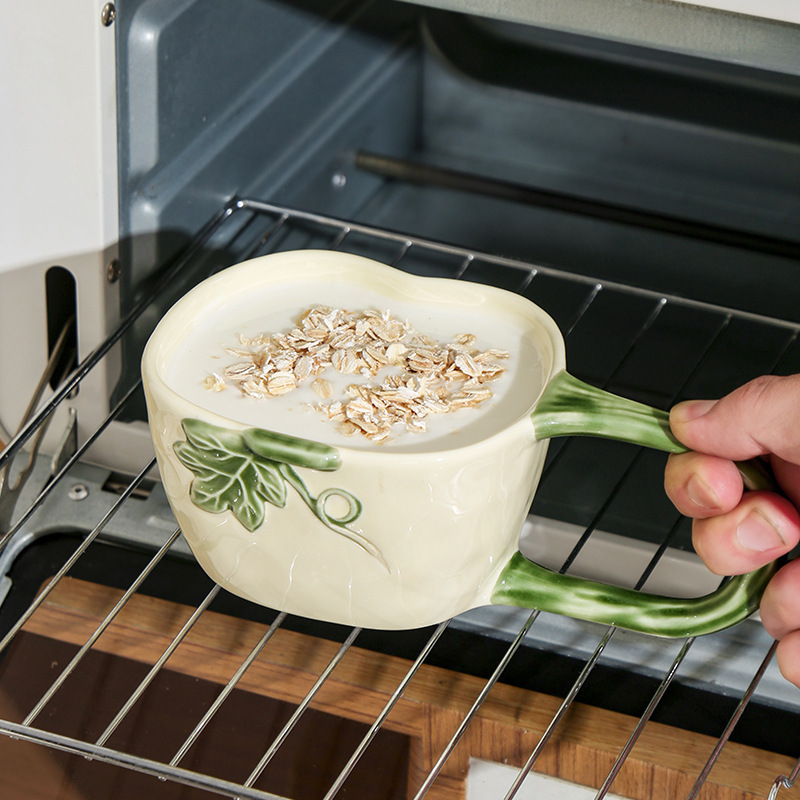 Elegant Large Handle Ceramic Coffee Mug - Image 3