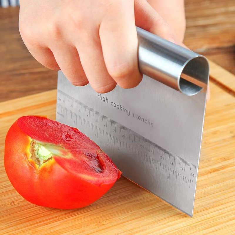 Stainless Steel Dough Scraper & Pastry Cutter – Multi-Purpose Baking Tool - Image 3