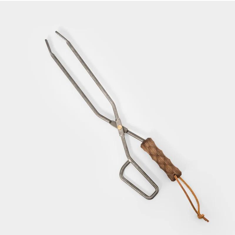 Titanium Wood & Charcoal Tongs for Outdoor Cooking and Camping - Image 3