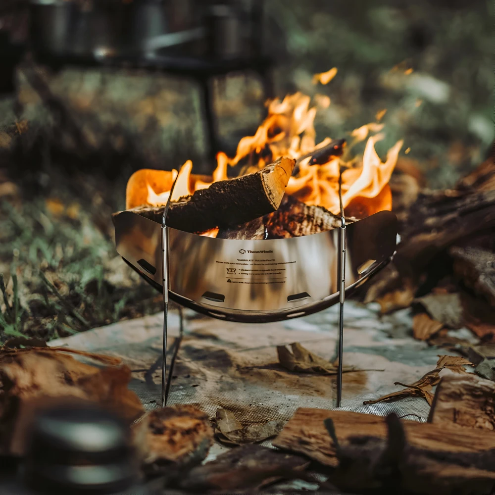 Ultralight Foldable Wood Stove Fire Pit for Camping & Trekking - Image 2