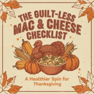 The Guilt-Less Mac & Cheese Checklist: A Healthier Spin for Thanksgiving | Digital Download Guide on How to Make Healthier Mac and Cheese for Thanksgiving