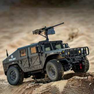 1/14 Scale 2.4G 4WD RC Military Truck with Lights & Sound – Kids Remote Control Toy