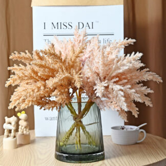 Artificial Reed Twig Bouquet with Flowers – Elegant Home & Event Décor