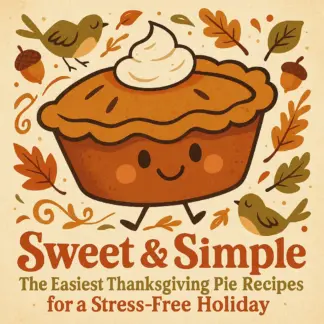 Sweet & Simple: The Easiest Thanksgiving Pie Recipes for a Stress-Free Holiday Guide - Digital Download
