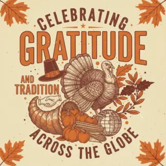 Celebrating Gratitude and Tradition Across the Globe | Thanksgiving eBook, Global Thanksgiving Guide, Cultural Harvest Traditions, Digital Download
