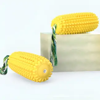 Durable Corn Chew Toy for Medium & Large Dogs – Teeth Cleaning & Interactive Play