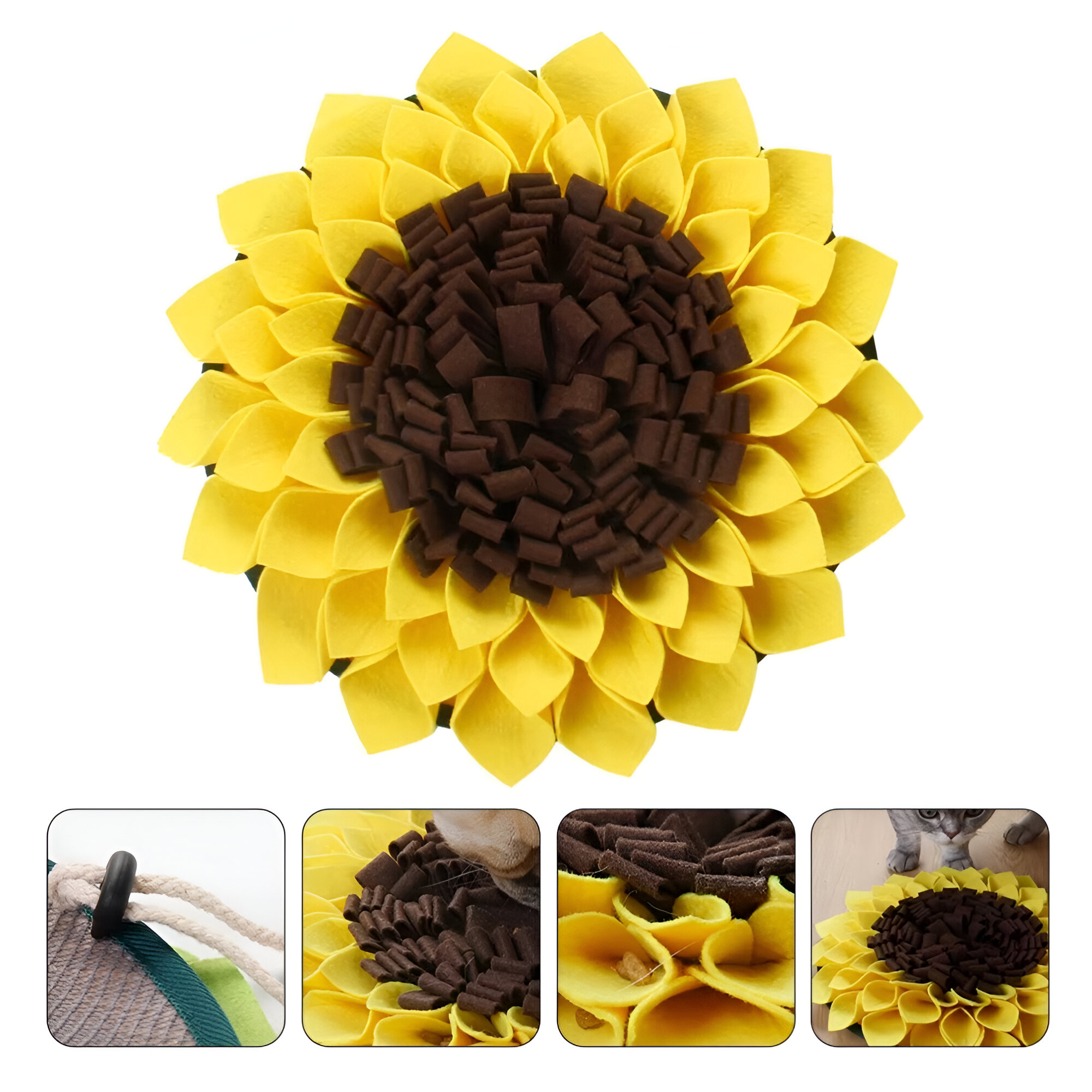 Sunflower Snuffle Mat - Large Stress Relief Toy for Dogs - Image 3