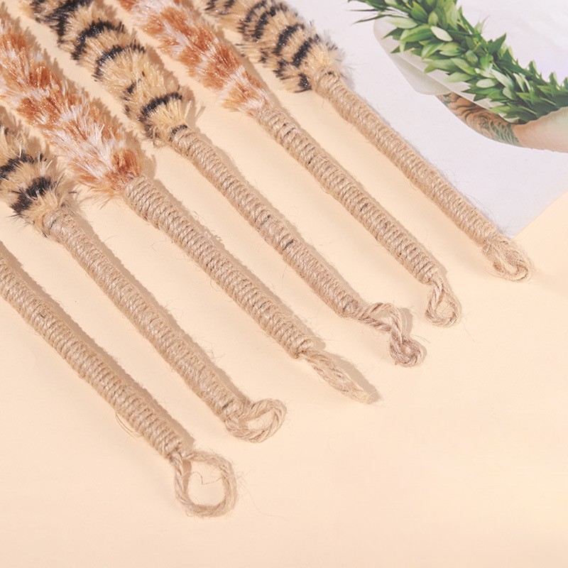 Interactive Feather Cat Teaser Toy with Bell & Plush Wool Rope - Image 5