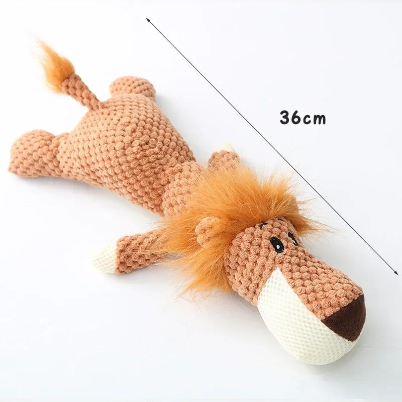 Interactive Plush Dog Toy – Cute Animal Teething & Squeaky Play Companion - Image 5
