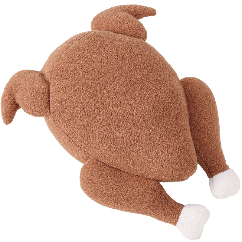 Interactive Roast Turkey Stuffed Toy for Dogs - Training & Playtime Fun