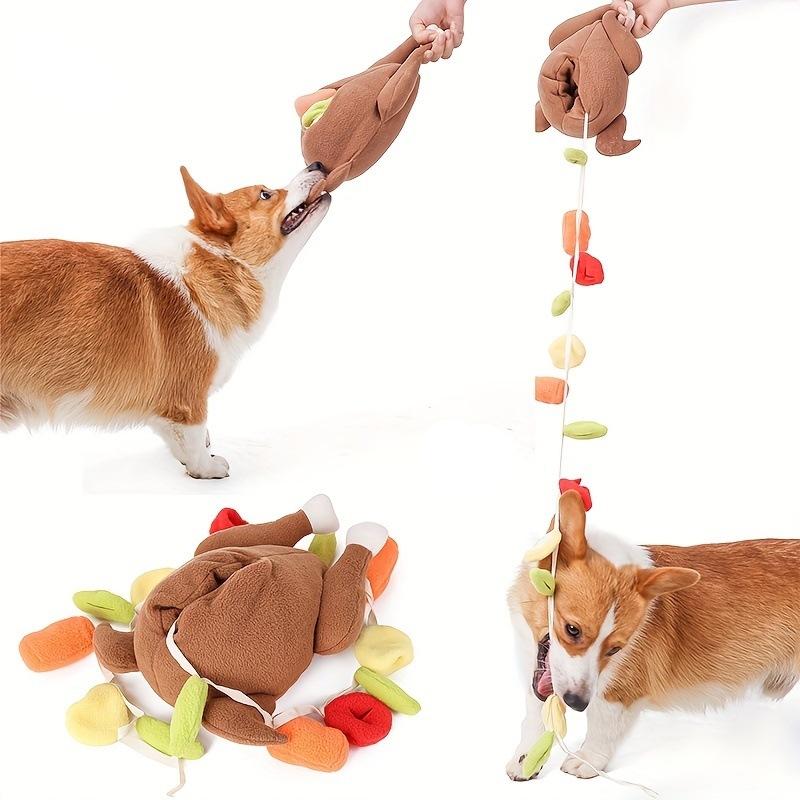 Interactive Roast Turkey Stuffed Toy for Dogs - Training & Playtime Fun - Image 4