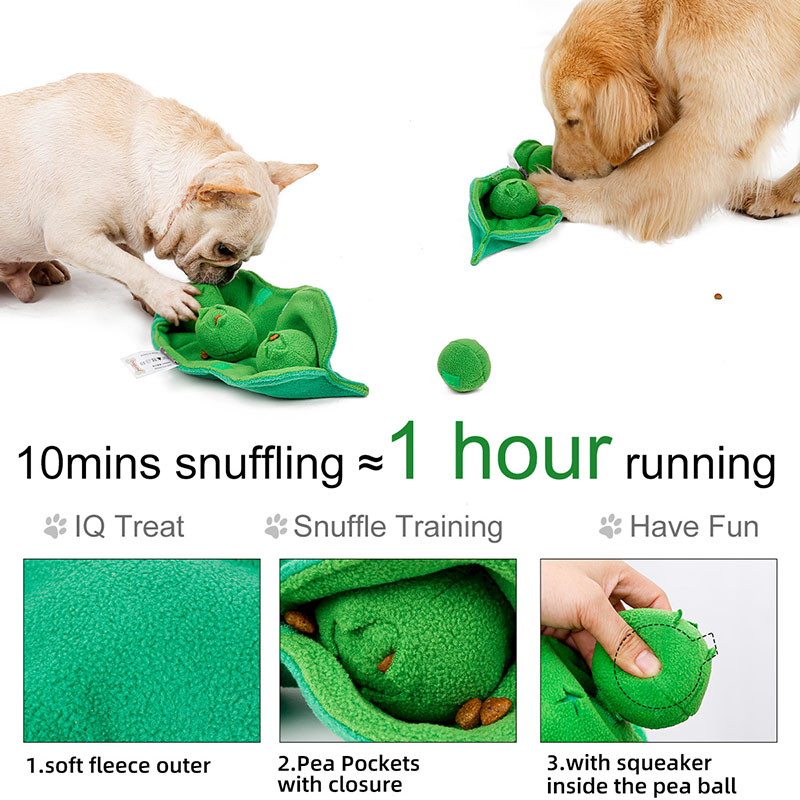 Interactive Sniffing Dog Toy - Squeaky Plush Treat Dispenser Puzzle Toy - Image 2