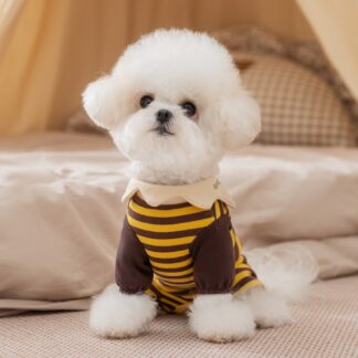 Little Bee Pet Jumpsuit - Cozy Autumn Winter Clothing for Small Dogs