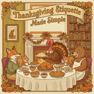 Thanksgiving Etiquette Made Simple | Digital Etiquette Guide for Polite Gatherings, Gratitude, and Hosting Tips | Printable eBook & AI Etiquette Toolkit