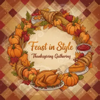 Feast in Style | Thanksgiving Table Setting Guide | Holiday Table Decor Ideas | AI-Enhanced Hosting eBook | Digital Download for Elegant Entertaining