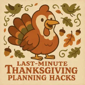 Last-Minute Thanksgiving Planning Hacks: Stress Less, Feast More | Printable Holiday Checklist | Instant Digital Download for Busy Hosts