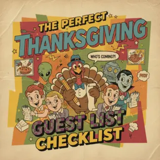 The Perfect Thanksgiving Guest List Checklist | Digital Download | Holiday Planning Guide for a Stress-Free and Enjoyable Thanksgiving