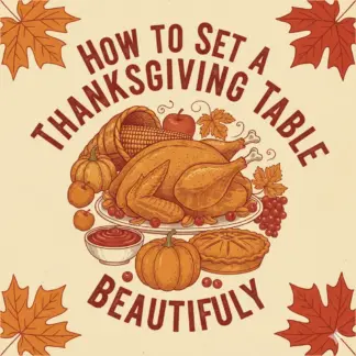 How to Set a Thanksgiving Table Beautifully: Step-by-Step Checklist | Thanksgiving Table Setting Guide | Holiday Table Decor eBook | Digital Download
