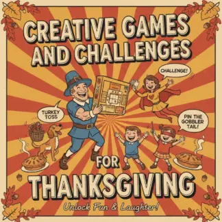 Creative Games and Challenges for Thanksgiving | Fun Thanksgiving Games or Challenges eBook for Families, Friends & Virtual Gatherings