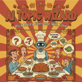 AI Topic Wizard: Pick Ideas Everyone Will Love – Digital Checklist for Using AI to Suggest Topics Everyone Can Enjoy, Conversation Starters & Brainstorming Guide