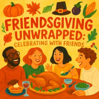 Friendsgiving Unwrapped: Celebrating with Friends | Digital Download Guide, eBook & Checklist for Hosting Friendsgiving Party, AI Planning Tips, Modern Holiday Traditions, Social Gatherings & Celebration Ideas