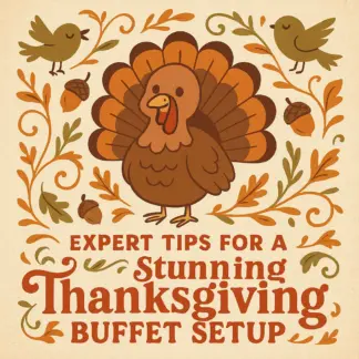 Expert Tips for a Stunning Thanksgiving Buffet Setup | Thanksgiving Buffet Guide | Holiday Hosting Decor Ideas | AI Buffet Planning & Table Styling eBook | Digital Download