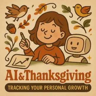 AI & Thanksgiving: Tracking Your Personal Growth | Digital Guide on How to Use AI to Track Personal Growth During Thanksgiving | Gratitude Reflection Workbook