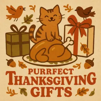 Purrfect Thanksgiving Gifts | Cat Lover Digital Guide | Cat Treats, Toys & AI Gift Planning Prompts for Pet Owners | Printable eBook & Checklist for Thanksgiving