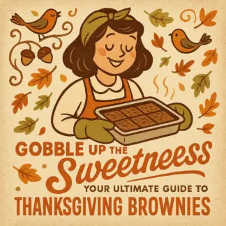 Gobble Up the Sweetness: Your Ultimate Guide to Thanksgiving Brownies | How to Make Thanksgiving Brownies | Digital Baking eBook, Holiday Dessert Guide, Printable PDF