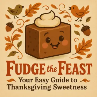 Fudge the Feast: Your Easy Guide to Thanksgiving Sweetness | Digital Download eBook, Thanksgiving Dessert Recipes, AI Cooking Tips, Holiday Fudge Making Guide