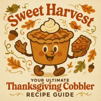 Sweet Harvest: Your Ultimate Thanksgiving Cobbler Recipe Guide | Fall Dessert eBook | Holiday Baking Digital Download | Thanksgiving Recipe Book | Cozy Autumn Cooking PDF
