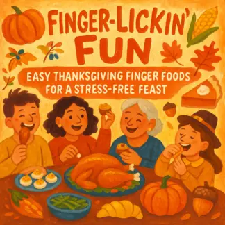 Finger-Lickin’ Fun: Easy Thanksgiving Finger Foods for a Stress-Free Feast | Printable Holiday Party Guide | Quick & Easy Recipes for Entertaining | Easy Finger Foods for Thanksgiving eBook Download