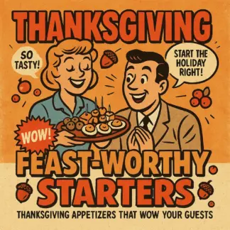 Feast-Worthy Starters: Thanksgiving Appetizers That Wow Your Guests | Thanksgiving eBook | Digital Download Guide for Holiday Entertaining, Party Hosting & AI Recipe Ideas